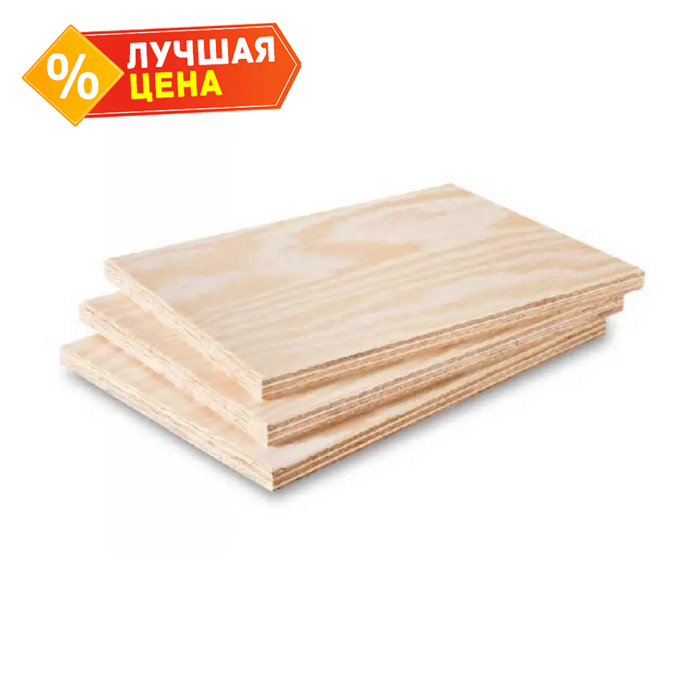 Фанера ФК сорт 2/3 4х1525х1525 мм